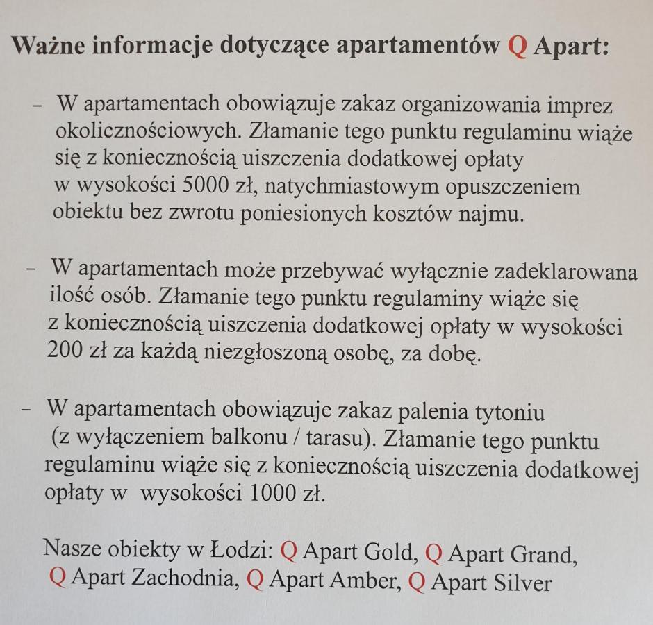 Q Apart Gold-3 Pokoje Manufaktura Garaz Netflix Klimatyzacja, Fv, Apartman Łódź Kültér fotó